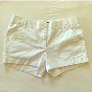 J. Crew white chino shorts 2
